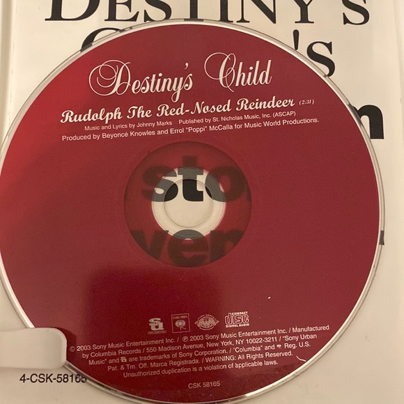 Rudolph the Red-Nosed Reindeer (DVD, 2004) w/ Bonus CD Destiny's Child - used - Picture 4 of 4